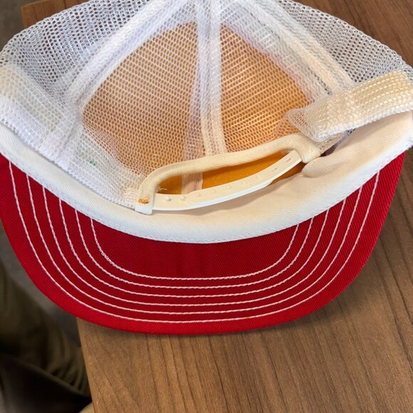 Vintage 80's CANOX Welding Tools Stitched Logo Patch Snapback Trucker Hat - Picture 2 of 5